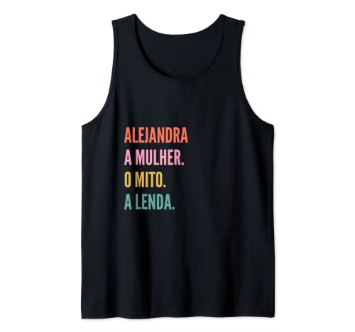 Funny Portuguese First Name Design - Alejandra Camiseta sin Mangas