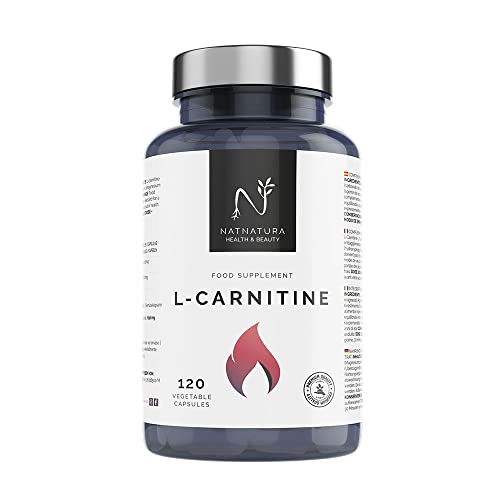 L-Carnitina pura en cápsulas. Quemagrasas Potente Natural. Aumenta tu Energía y mejora tu Rendimiento, Resistencia y Recuperación. 120 cápsulas vegetales.