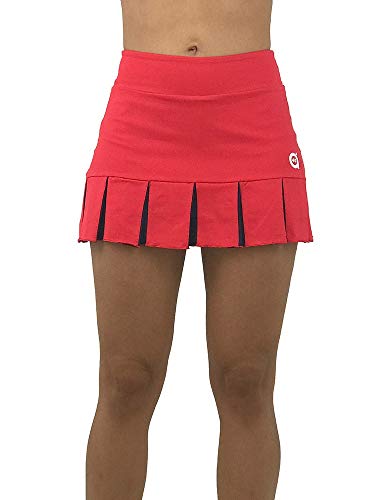a40grados Sport & Style, Falda Feliz Roja, Mujer, Tenis y Padel (Paddle) (44 XL)
