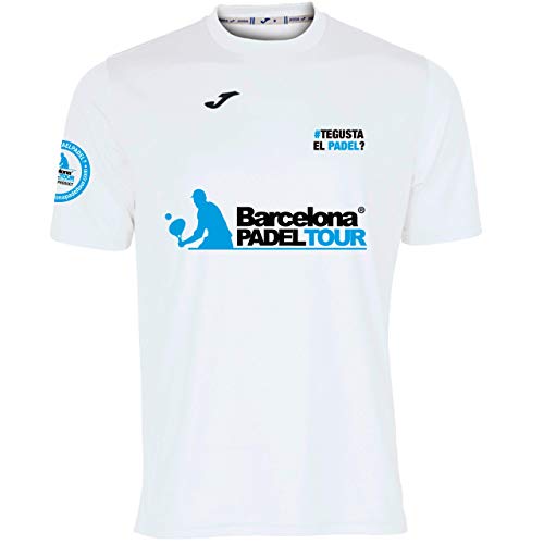 Barcelona Padel Tour - Camiseta Técnica de Manga Corta Te Gusta el pádel - Hombre - Estampación Especial de Pádel - Tacto Suave y Secado Rápido - Ropa Deportiva L
