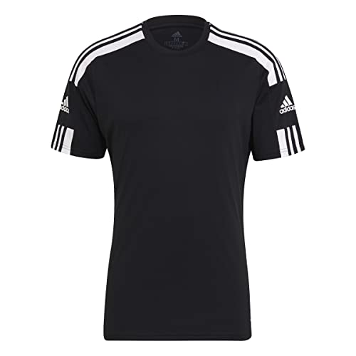 adidas Squad 21 JSY SS T-Shirt, Mens, Black/White, Large