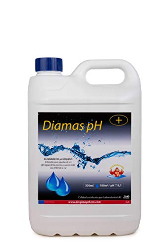 Incrementador de pH para Piscinas DIAMAS PH 5 litros - Aumenta el pH del Agua – Formato Líquido