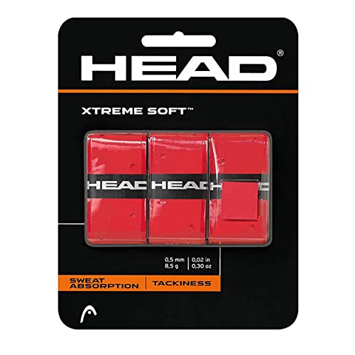 Head Xtremesoft Pack de Overgrip, Unisex Adulto, Red, S