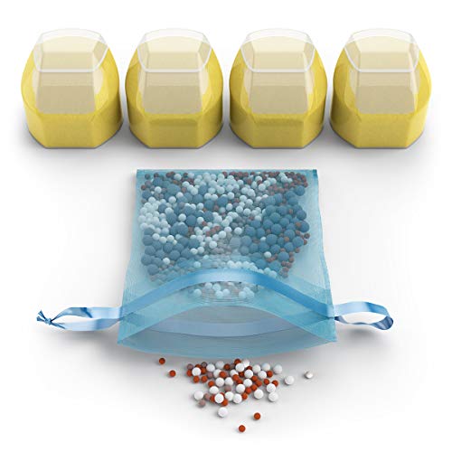 PH004 - Kit de filtros de recambio - Compatible con el cabezal para ducha con filtro pH REJUVENATE Vitamin C - Elimina cloro, cloramina y flúor - Ioniza e incrementa el pH - Ablanda el agua dura