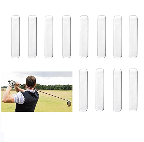 LYTIVAGEN 12 PCS Plomo de Golf, Tiras Adhesivas de Golf Agregar Peso Cinta de Plomo para Raqueta de Tenis y Club de Golf (5 * 1 cm)