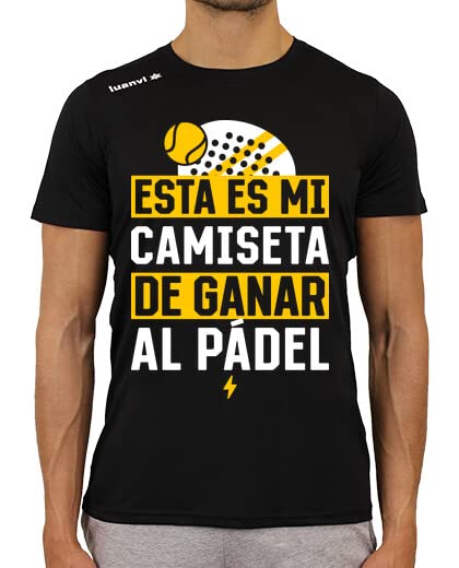 latostadora Camiseta Deportiva Técnica Mi Camiseta De Ganar Al Pádel para Hombre - Negro L - Ref. 8704836-P