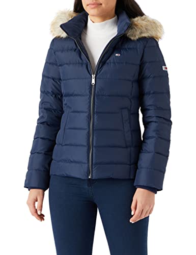 Tommy Jeans Tjw Basic Hooded Down Jacket, Mujer, Twilight Navy, XS