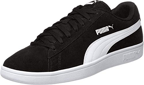 PUMA Smash V2, Zapatillas de Running Unisex Adulto, Black White Silver, 43 EU