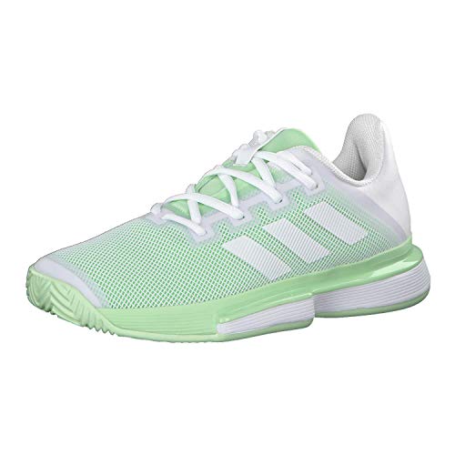 adidas SoleMatch Bounce FTWR - Zapatillas de Tenis para Mujer (Talla 36), Color Blanco y Verde