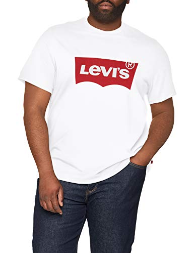Levi's Big & Tall Graphic Tee Camiseta Hombre Batwing White (Blanco)