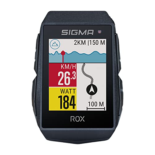 SIGMA SPORT ROX 11.1 EVO Negro | Ciclocomputador inalámbrico GPS y navegación, con Soporte GPS | Navegación GPS en Exteriores con Muchas Funciones Inteligentes