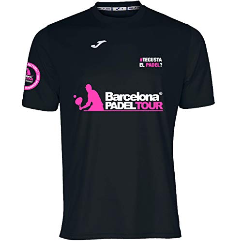 Barcelona Padel Tour - Camiseta Técnica de Manga Corta Te Gusta el pádel - Hombre - Estampación Especial de Pádel - Tacto Suave y Secado Rápido - Ropa Deportiva M
