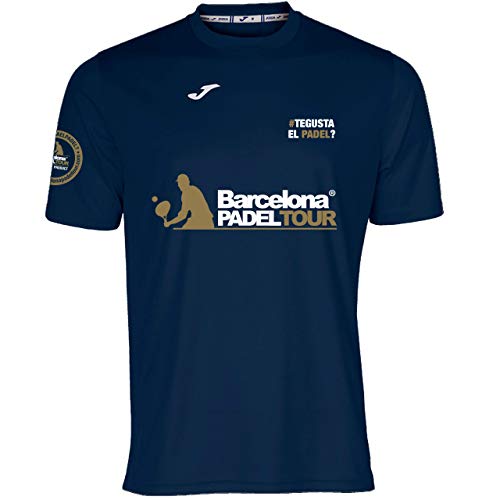 Barcelona Padel Tour - Camiseta Técnica de Manga Corta Te Gusta el pádel - Hombre - Estampación Especial de Pádel - Tacto Suave y Secado Rápido - Ropa Deportiva S