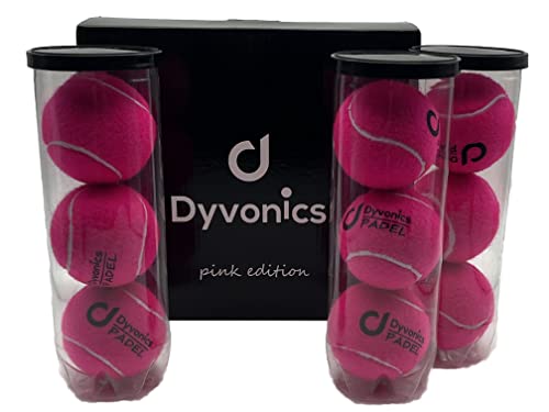 Dyvonics - Pelotas de pádel (3 x 3 unidades), edición limitada (rosa)