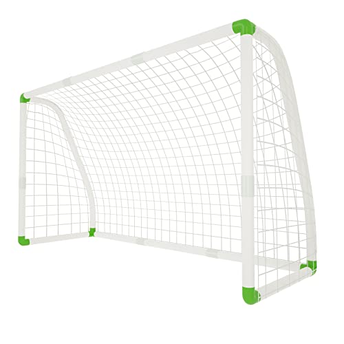 UISEBRT Portería de fútbol infantil de PVC para jardín, la mejor portería de fútbol en cualquier clima (1,8 m x 1,2 m)