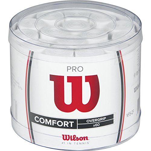 Wilson Pro, Overgrip Unisex Adulto, Bianco (White), 60 Pack