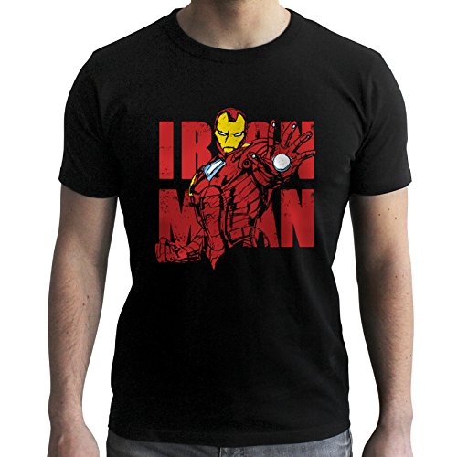 ABYstyle abystyleabytex405-s Marvel Iron Man Graphic Manga Corta Hombres Nuevo Fit Camiseta (pequeño)