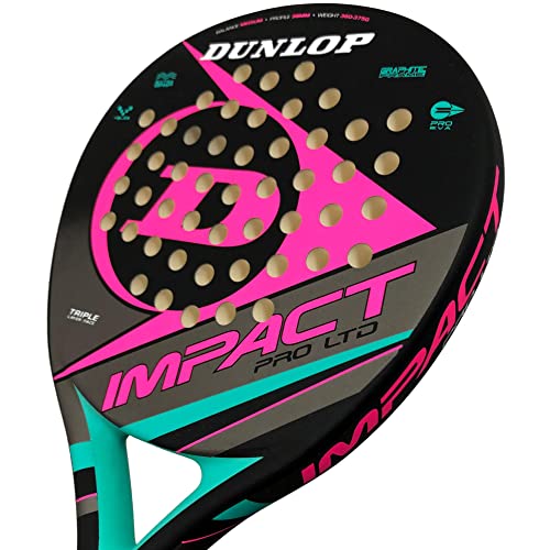 Dunlop Impact X-Treme Pro LTD Rough (Pink)… Pala de Padel, Adultos Unisex, Rosa, Normal