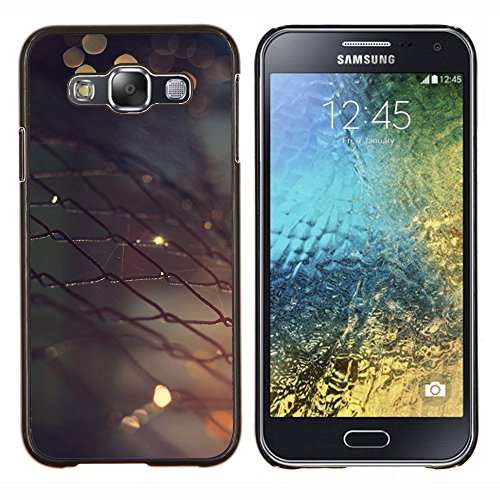 Young-Stellar Valla metálica- Metal de Aluminio y de plástico Duro Caja del teléfono - Negro - Samsung Galaxy E5 / SM-E500