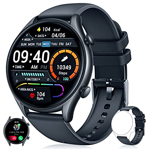 Smartwatch Reloj Inteligente Hombre con Llamada - Impermeable IP68 Pulsera Actividad Inteligente con Pulsómetro Monitor de Sueño Podómetro de Actividad 1.32'' Reloj Deportivo Hombre para Android y iOS